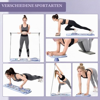Pilates Board Pilates Reformer Set, vylepšená multifunkčná doska na brušné svaly, posilňovacia