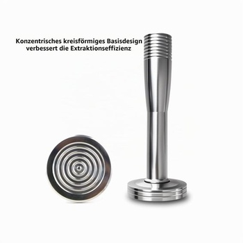 Pechovač kávy, lis na kávovú usadeninu, lis na kávové zrná, chrómovaný (40 mm)