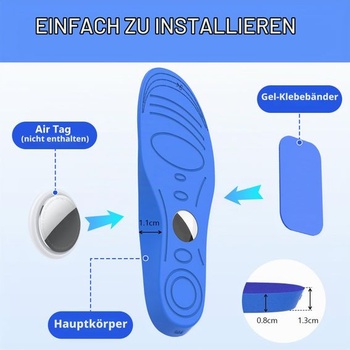 Skryté vložky do bot AXFEE AirTag pro děti, držák AirTag pro AirTag, odolné proti poškrábání a