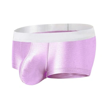 Pánske sexy boxerky, spodná bielizeň, hrče, hladké, hodvábne, ľahké, nízkopodrážka, krátke boxerky