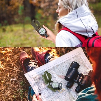 Pochodový kompas, turistický kompas, vonkajší kompas, maskovací
