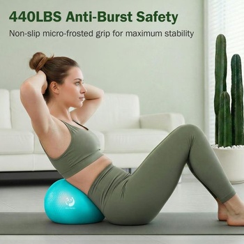 Slim Panda Gymnastická lopta Malá, 23-25cm Pilates lopta s nafukovacou slamkou, mäkká lopta na jogu pre