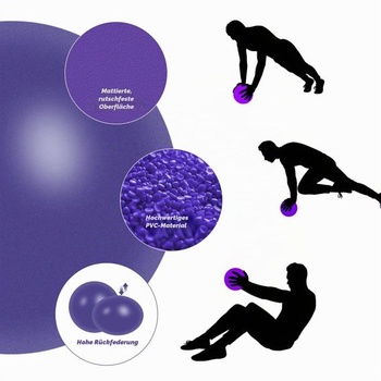 Sada 3 lôpt na pilates, malá lopta na cvičenie/jogu s priemerom 25 cm s pumpou