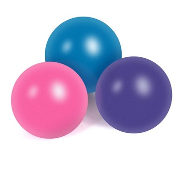 Sada 3 lôpt na pilates, malá lopta na cvičenie/jogu s priemerom 25 cm s pumpou