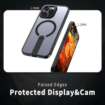 Puzdro WIFOR pre iPhone 16 Pro so stojanom, kompatibilný s MagSafe, vojenské triedy, nárazuvzdorné