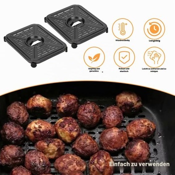Grilovacia panvica do fritézy Ninja Foodi AF400UK 9,5 l/DZ401 9,5 l, dvojzónová, obdĺžniková, 2 kusy
