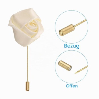 PATIKIL Ružové boutonniéry, balenie 24 kusov, svadobné boutonniéry pre ženícha, ručne vyrábané