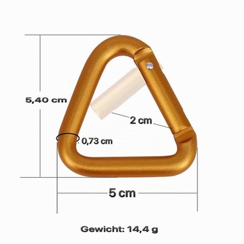 Trojuholníkové karabíny, malé karabíny, karabíny na kľúče, dizajnové karabíny, mini karabíny, sada