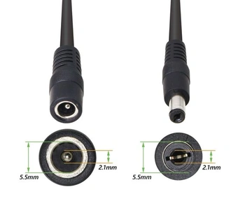 CERRXIAN 5,5/2,1MM 12V DC napájací rozbočovací kábel 1 samica na 2 samce CCTV DC napájací