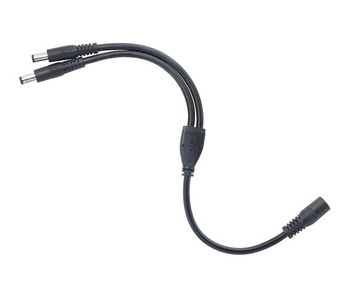 CERRXIAN 5,5/2,1MM 12V DC napájací rozbočovací kábel 1 samica na 2 samce CCTV DC napájací