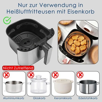 Magnety pro fritézu, příslušenství k pečicímu papíru pro horkovzdušnou fritézu, 8 kusů magnetických