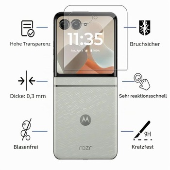 MEMELOKA Ochranné sklo na displej pre Motorola Razr 60 / Razr 2025 s 2 chráničmi fotoaparátu,