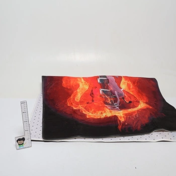 Koberec rozměr 95 x 150 kytara hořící