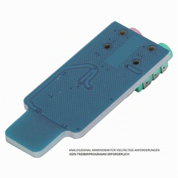 Externá zvuková karta USB, zvuková karta USB bez ovládačov, externý zvukový adaptér pre notebooky s
