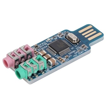 Externí zvuková karta USB, zvuková karta USB bez ovladačů, externí zvukový adaptér pro notebooky s