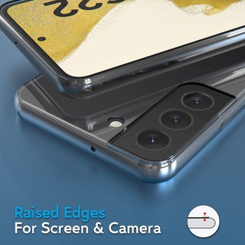 N NEWTOP Ochranný kryt na telefón kompatibilný s Samsung Galaxy S22, mäkký TPU priehľadný silikónový
