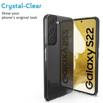 N NEWTOP Ochranný kryt na telefón kompatibilný s Samsung Galaxy S22, mäkký TPU priehľadný silikónový