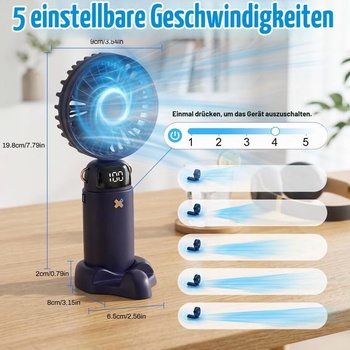 Mini ruční ventilátor, přenosný malý ventilátor s nabíjením přes USB, přenosný malý ventilátor,
