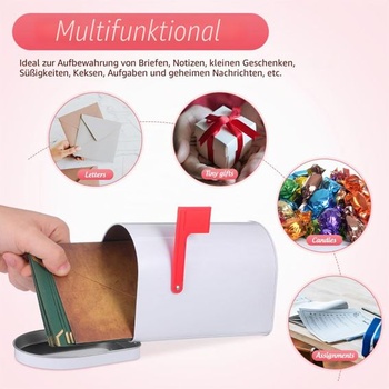 TOPPERFUN 1 KS Americká poštová schránka malá, súprava príslušenstva pre detské domčeky, mini