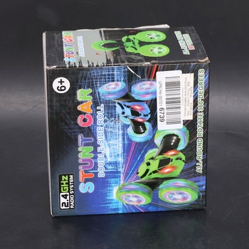 MidiVix auto na diaľkové ovládanie, 2,4 GHz obojstranné 360 ° otočné RC crawler s svetlometmi a svetlami