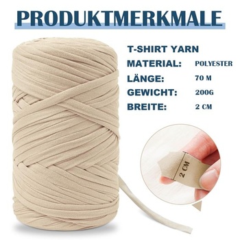 Priadza Vincona 2x200g na tričká, háčkovacia priadza, vhodná na háčkované tašky, košíky, nástenné