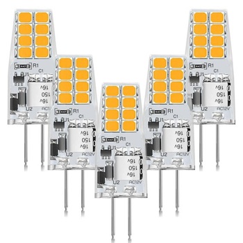 Žiarovka AGOTD G4 LED teplá biela, 3W LED, nahrádza 30W halogénovú žiarovku G4, 3000K, 210lm, 360°,