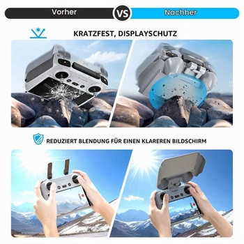 Slnečná clona/strieška STARTRC 3 v 1 pre DJI RC 2/Lito X1/Mini 5 Pro