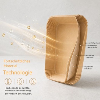 Sada 100 kusov príslušenstva k papieru na pečenie do fritézy Cosori Airfryer Turbo Tower Compact s