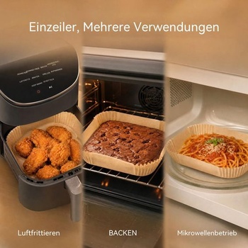 Sada 100 kusů příslušenství k pečicímu papíru do fritézy Cosori Airfryer Turbo Tower Compact s