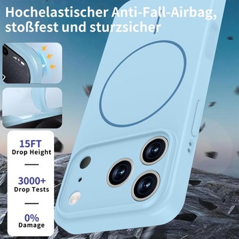 Prémiový silikónový kryt na telefón pre iPhone 17 Pro, magnetický, kompatibilný s MagSafe, ochrana