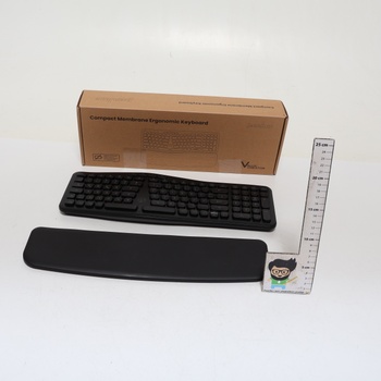 Perixx PERIBOARD-636DE Bezdrôtová ergonomická kompaktná klávesnica, tiché klávesy, technológia