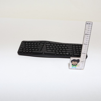 Perixx PERIBOARD-636DE Bezdrôtová ergonomická kompaktná klávesnica, tiché klávesy, technológia
