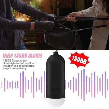 Flintronic 1ks osobní alarm, 135 dB sebeobranný alarm s LED světlem a klíčenkou, kapesní alarm s