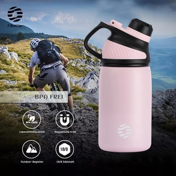 Fjbottle Nerezová sportovní láhev na vodu s magnetickým víčkem 1l, 800ml, 600ml, 400ml BPA-free