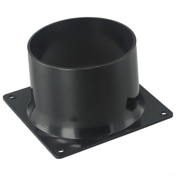 Prírubová spojka potrubia 75–120 mm, spojka potrubia s prírubou – okrúhle PVC vetracie potrubie –