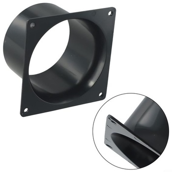 Přírubová spojka potrubí 75–120 mm, spojka potrubí s přírubou – kulaté PVC větrací potrubí –