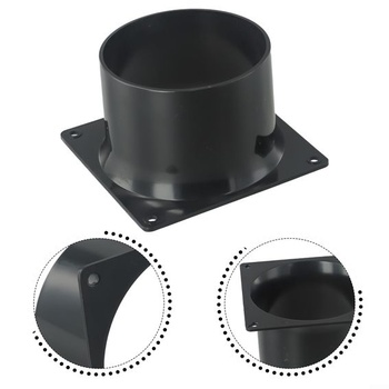 Přírubová spojka potrubí 75–120 mm, spojka potrubí s přírubou – kulaté PVC větrací potrubí –