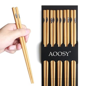 AOOSY 5 párov bambusových paličiek v japonskom štýle,…