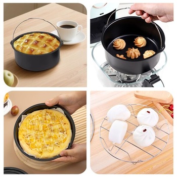 3dílná sada příslušenství pro fritézu, forma na dort do fritézy o průměru 16 cm