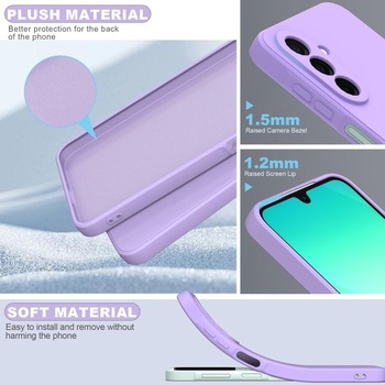 Puzdro pre Samsung Galaxy A26 5G (6,7 palca) + ochranná fólia, tekutý silikónový mäkký TPU