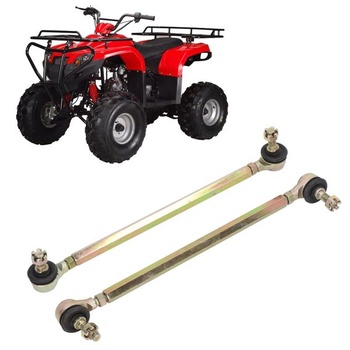 Qiilu 2dílná kulová kloubová tyč 250 mm, závit 10 mm, řízení, ocelová slitina, montáž pro
