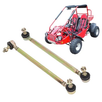 Qiilu 2dílná kulová kloubová tyč 250 mm, závit 10 mm, řízení, ocelová slitina, montáž pro