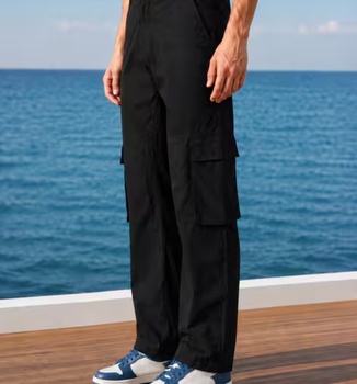 Pánske čierne nohavice, 4XL SheIn