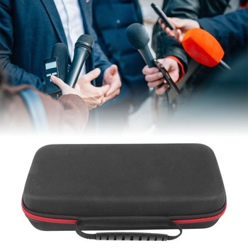 Úložný box, úložný box na mikrofón, nárazuvzdorný a pádu odolný púzdro z EVA na zips, púzdro na