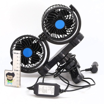 SUPAREE Elektrický ventilátor do auta 12V Letní chladicí vzduchový cirkulátor se změnou rychlosti