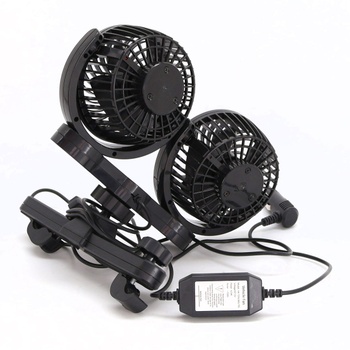 SUPAREE Elektrický ventilátor do auta 12V Letní chladicí vzduchový cirkulátor se změnou rychlosti