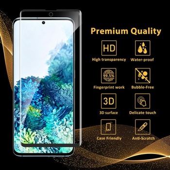 Sada 3 tvrzených skleněných ochranných fólií na displej pro Samsung Galaxy S20 5G, včetně chrániče