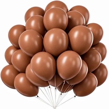Hnedé balóniky, 100 kusov, kakaové balóniky, 25cm latexové…