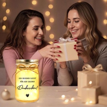 Darčeky s poďakovaním, malé LED svetlo na fľašu