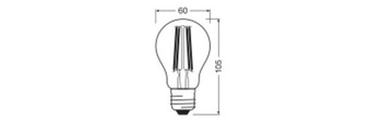 OSRAM LED Vintage Edition 1906, patice: E27, nestmívatelná, teplá bílá, zlaté vlákno, 1 kus (1